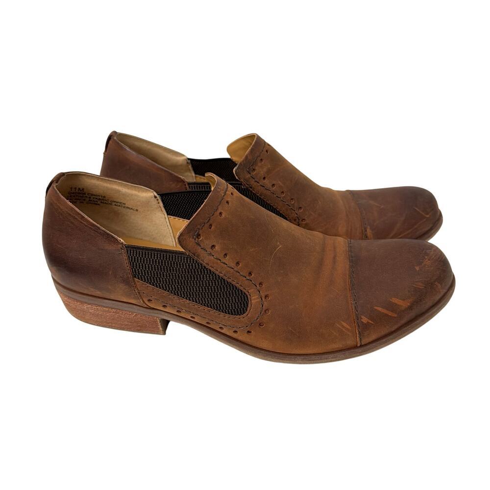 Korks Shoes Size 11M Gertrude Brown Leather Slip On